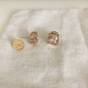 Tory Burch princess cut stud earrings